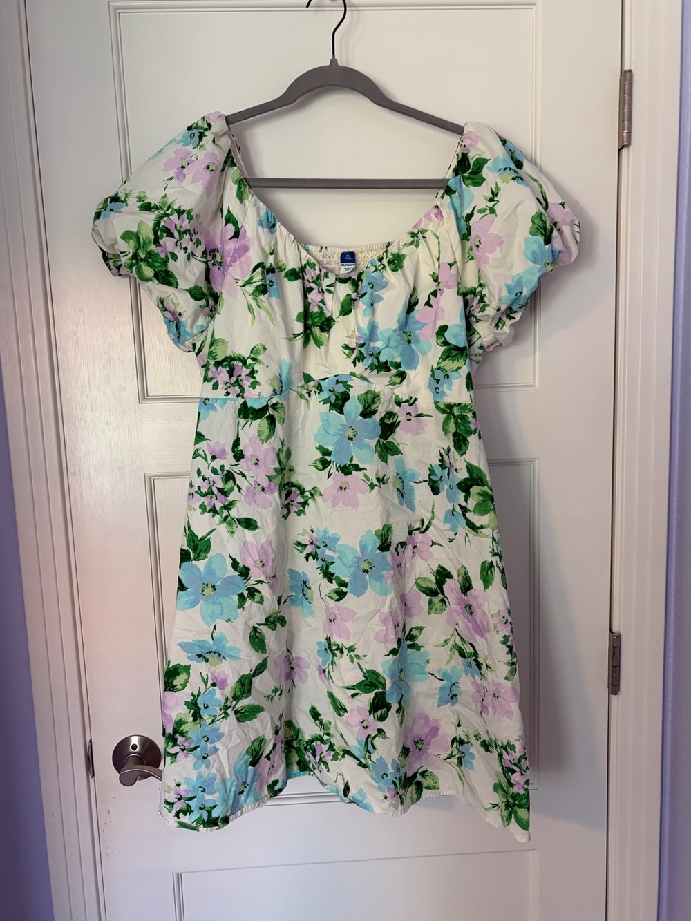 Old Navy Tall Puff Sleeve Floral Dress